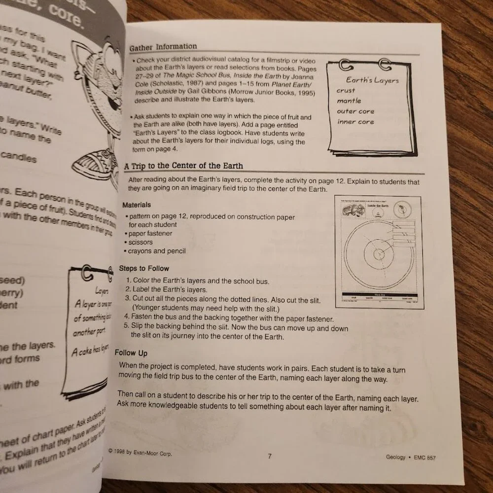 Scienceworks for Kids Series Geology Grades 1-3 by Evan-Moor Book Workbook
